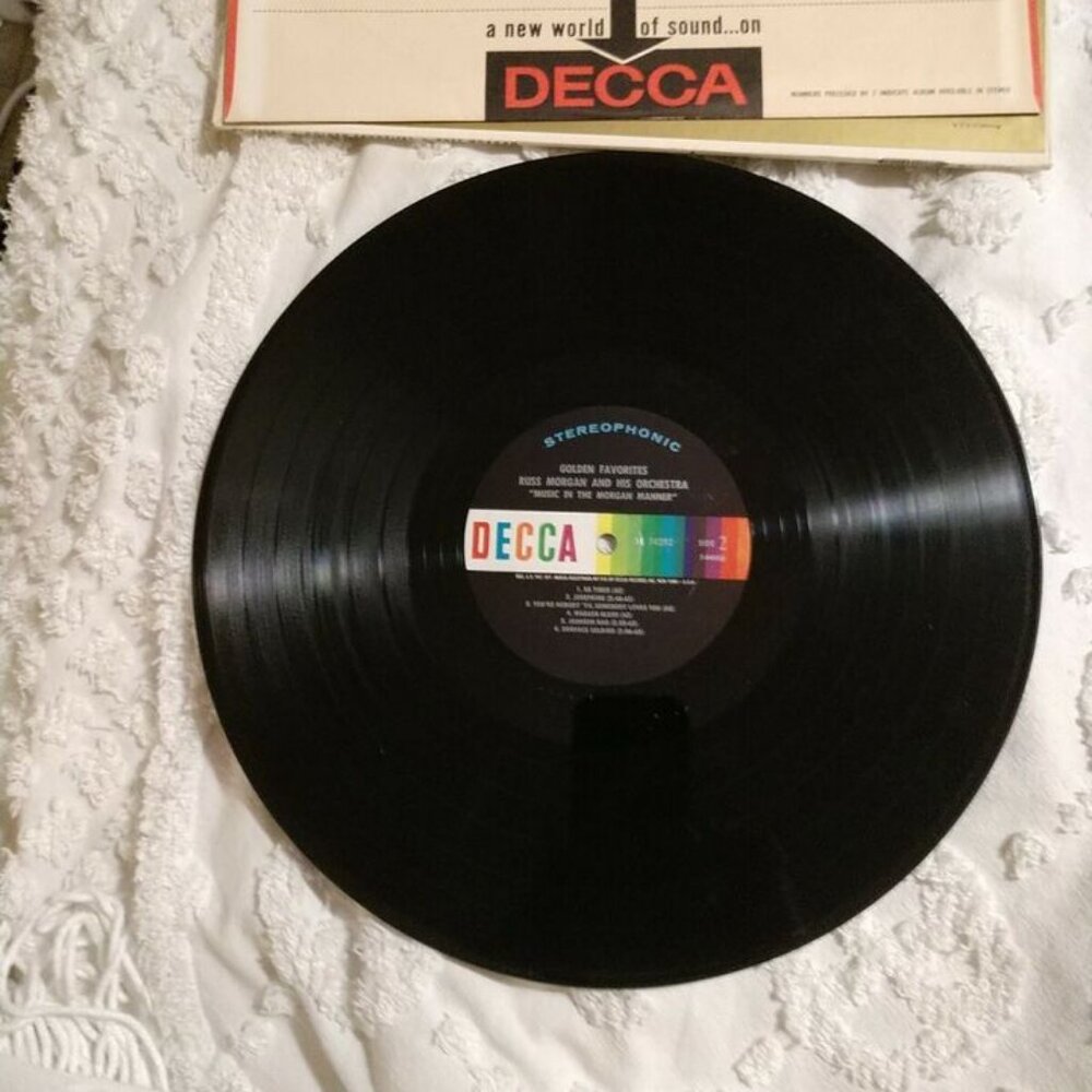Russ Morgan Favorite Oldies in the Morgan Manner Decca Records 33 RPM 1963 "NM"